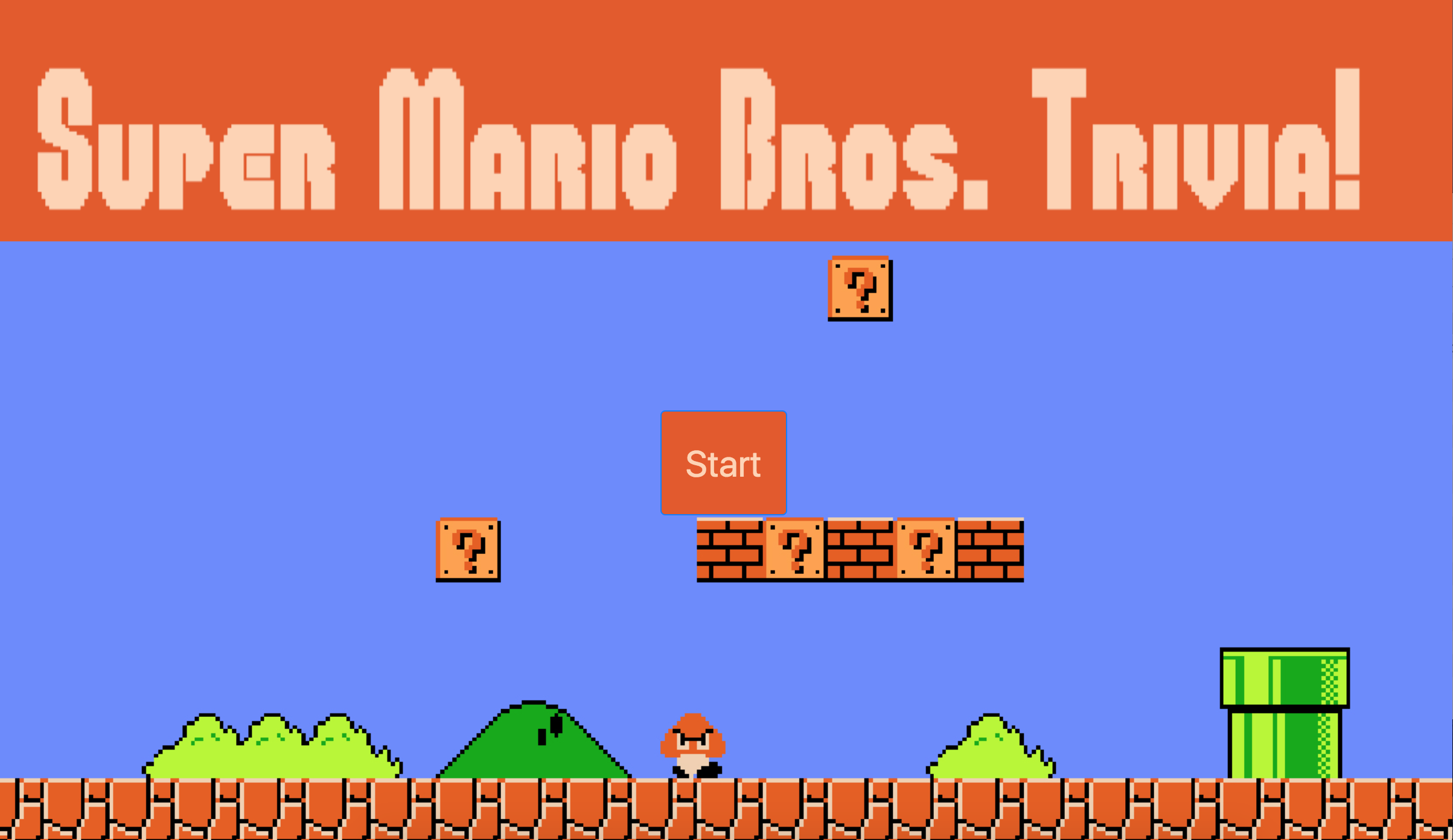 Mario Trivia Game